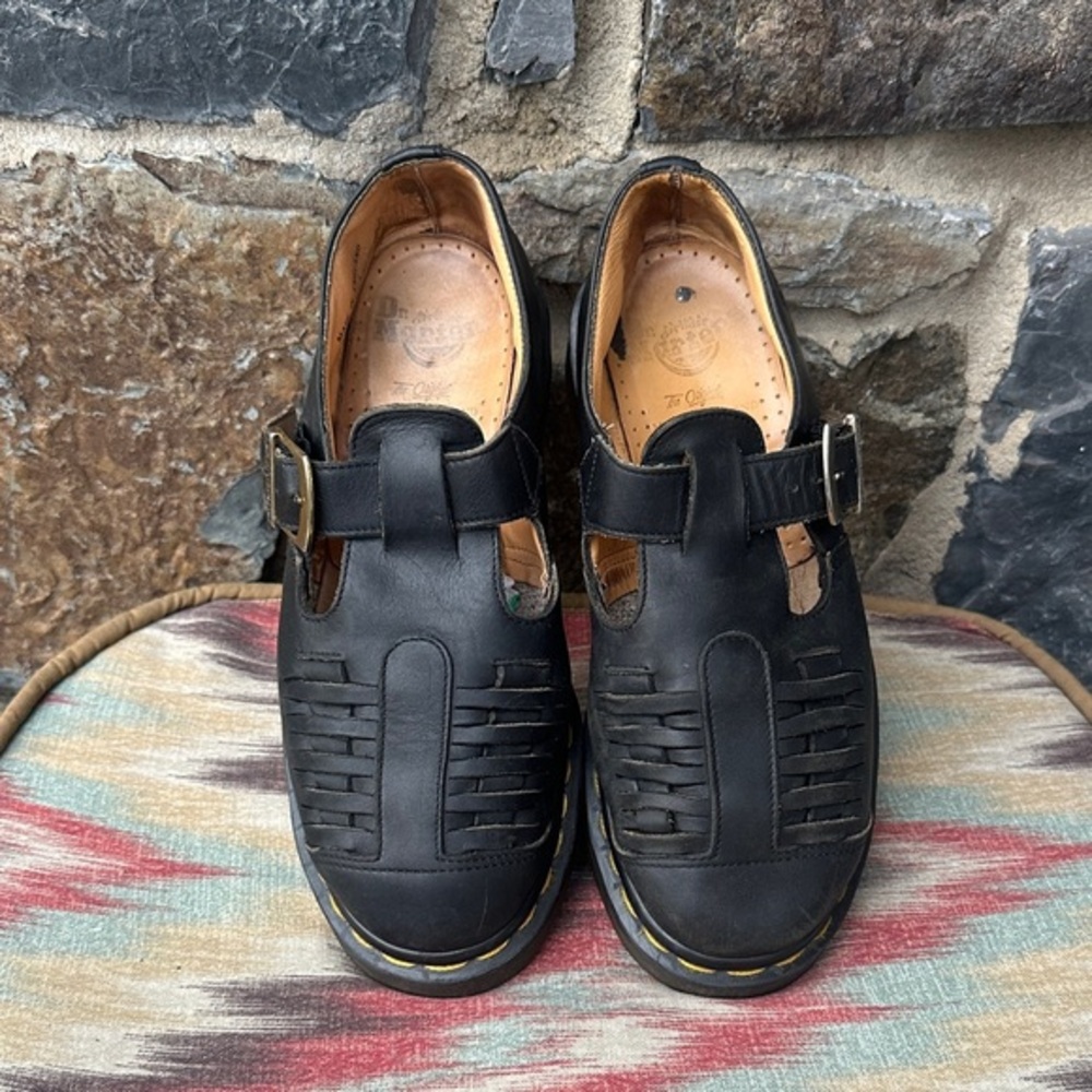 Rare Vintage Dr. Martens 8064 Made in England Fisherman Sandals Black 6